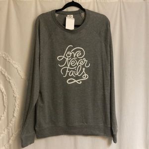 Salt and light Gray Sweatshirt NWT